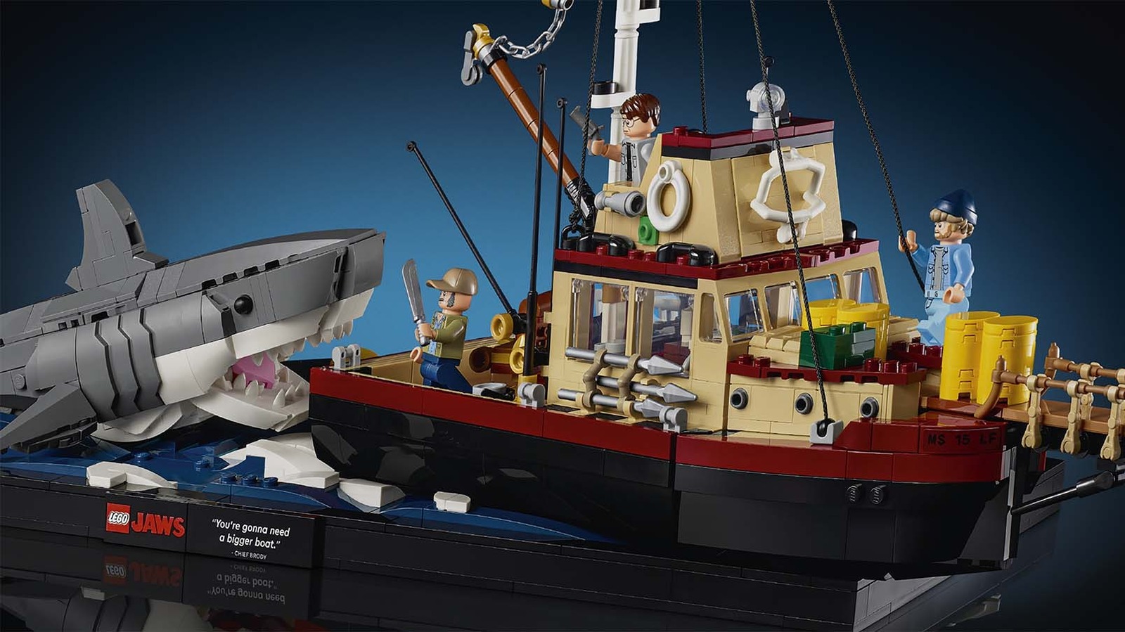 Sonríe hijo de ladrillo el nuevo set LEGO de Jaws construye el