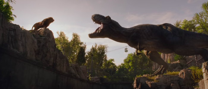 Jurassic World Fallen Kingdom Tv Spot Rexy Vs The King Of The Jungle