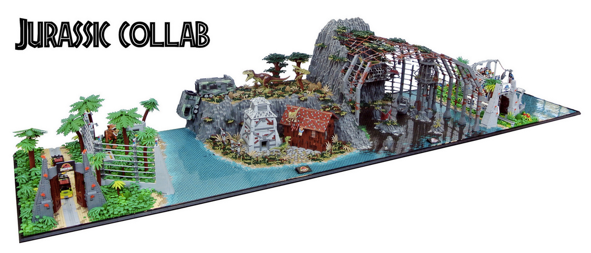 This Massive Jurassic Park Lego Creation Pays Tribute To The Whole