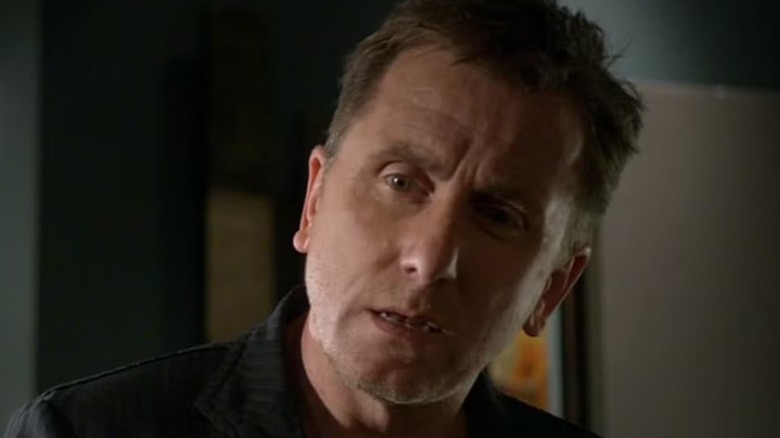 Tim Roth as Cal Lightman speaking downward to someone in his office