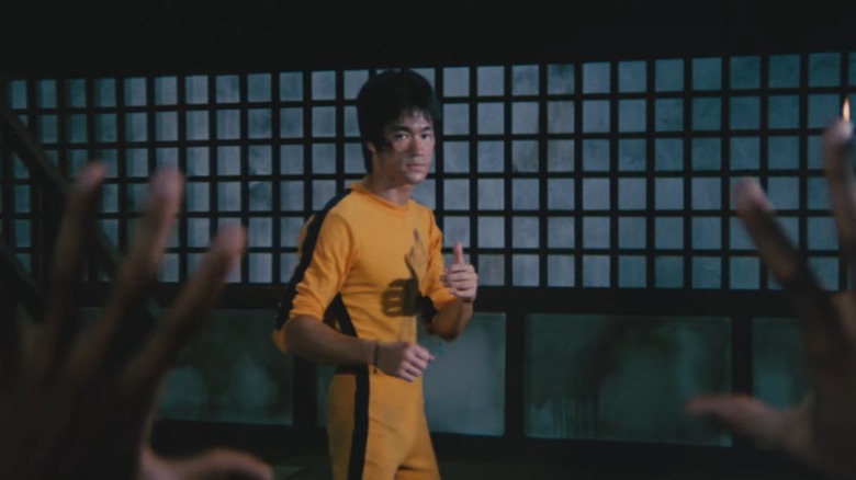 Bruce Lee in the yellow jumpsuit from Game of Death