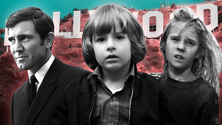 Composite image of George Lazenby's James Bond, Danny Lloyd's Danny Torrance, and Carrie Henn's Newt