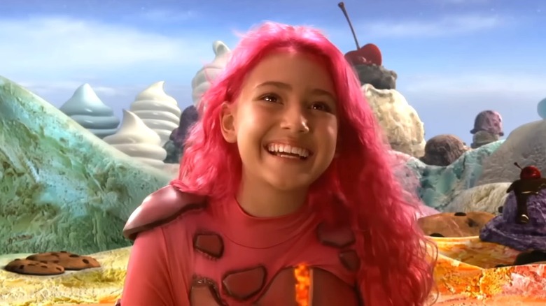 Taylor Dooley as Lavagirl smiling in The Adventures of Sharkboy and Lavagirl in 3-D