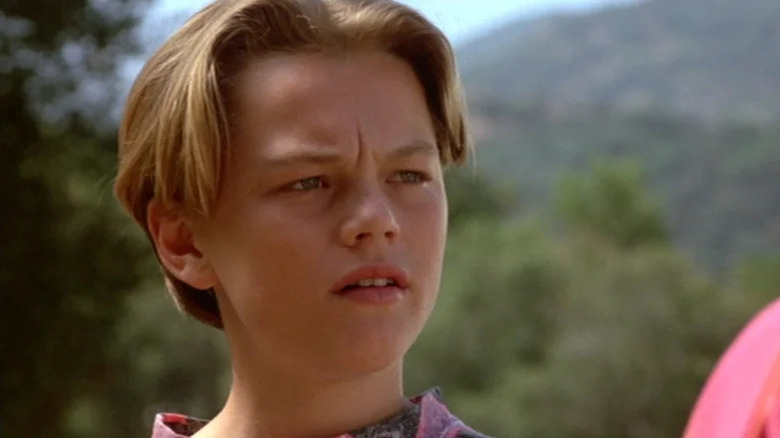 A child Leonardo DiCaprio looking skeptical in "Critters 3"