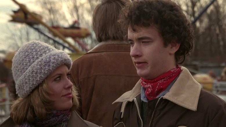 Young Tom Hanks talking to woman in "He Knows You're Alone"