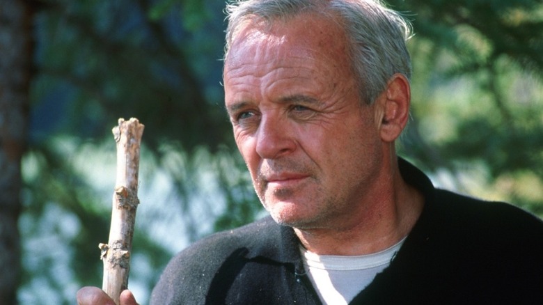 Anthony Hopkins as Charles looking serene in The Edge