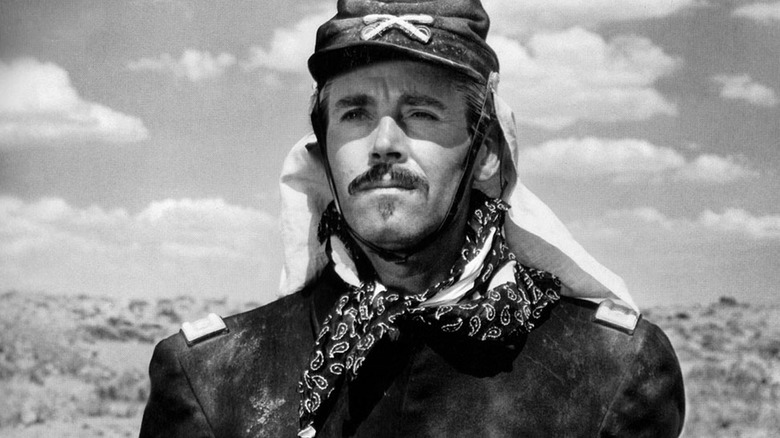 Lt. Col. Owen Thursday (Henry Fonda) looks ahead in Fort Apache