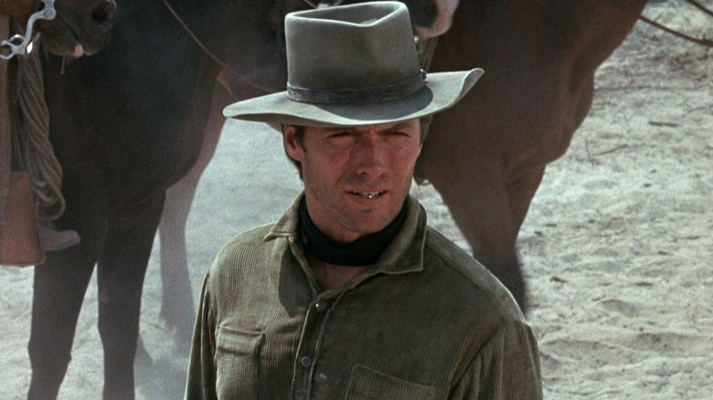 Marshal Jed Cooper (Clint Eastwood) looks ticked in Hang 'Em High