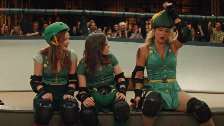 Drew Barrymore, Elliot Page, and Zoe Bell in Whip It