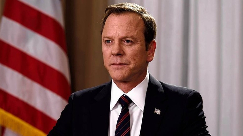 Kiefer Sutherland as President Tom Kirkman on Designated Survivor