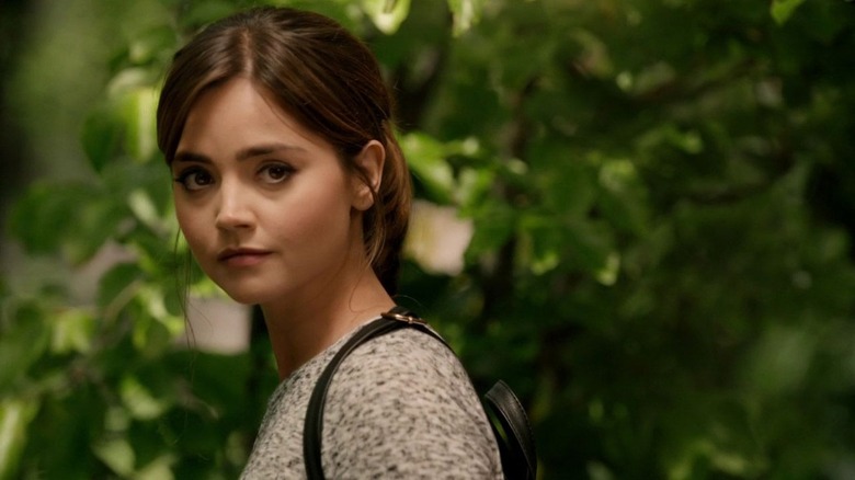 Jenna Coleman as Liv looking back in Wilderness