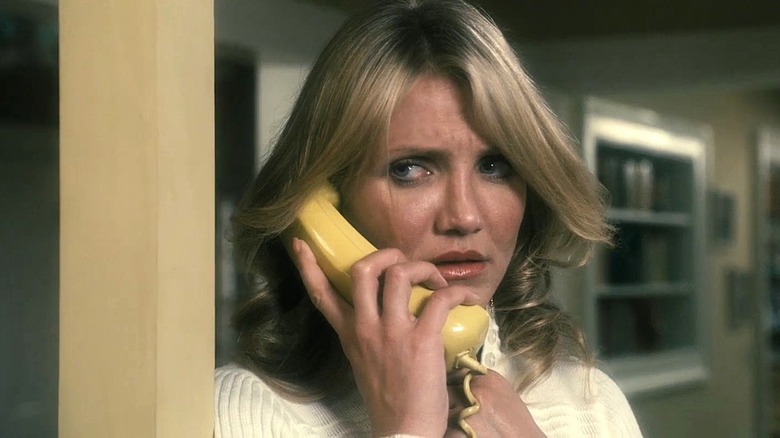 Cameron Diaz as Norma Lewis on the phone in The Box