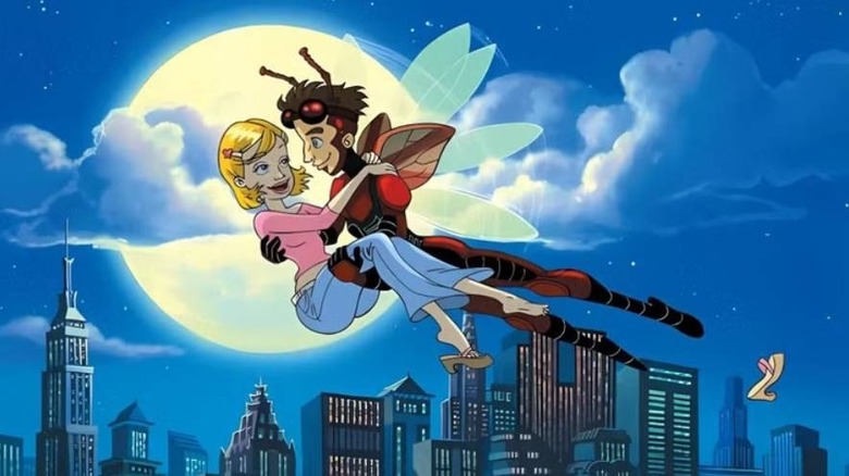 Howard Kind flying with Ellie in the sky in Big Bug Man