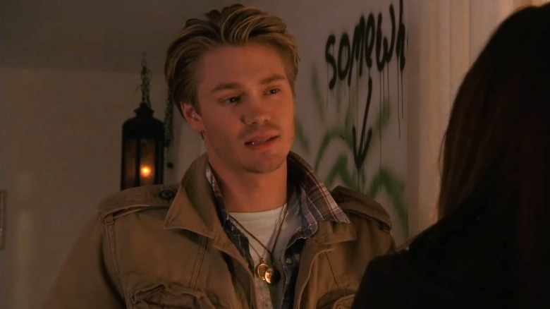 Chad Michael Murray as Lucas Scott speaking in One Tree Hill