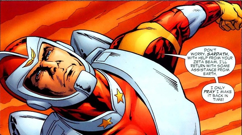 Adam Strange flying