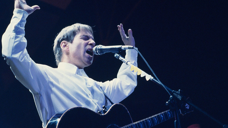 Paul Simon singing