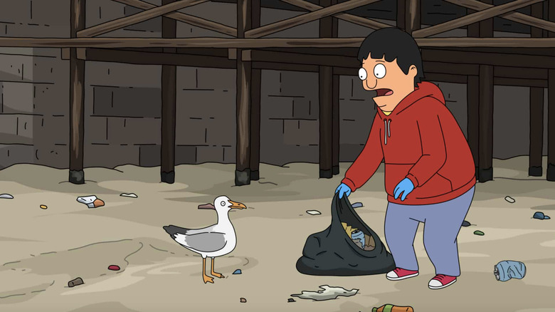 Gene Belcher makes a friend on Bob's Burgers