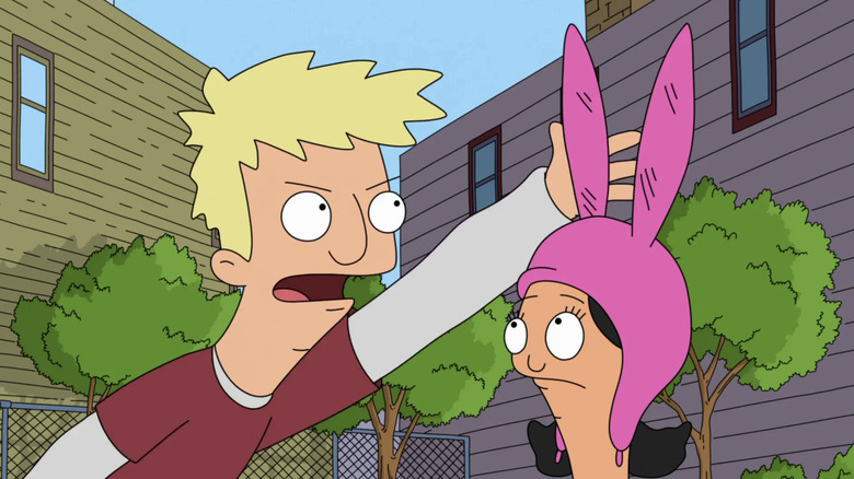 Logan Bush and Louise Belcher on Bob's Burgers