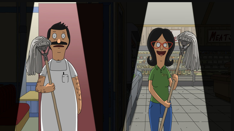 Bob and Linda Belcher singing in Bob's Burgers