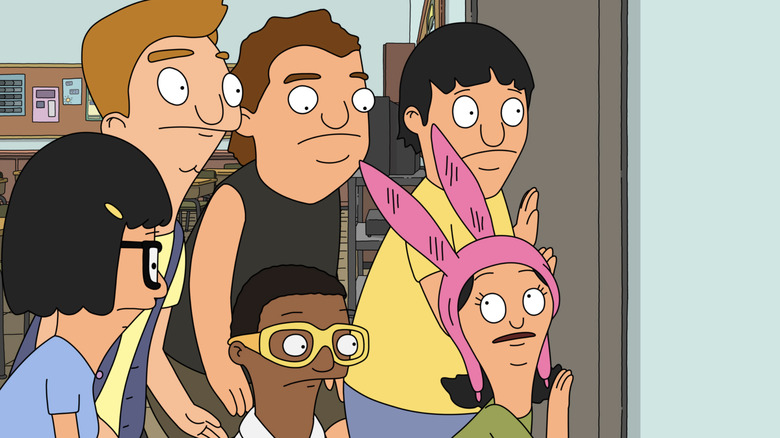 Tina, Jimmy Jr. Zeke, Gene, Louise, and Darryl in Bob's Burgers