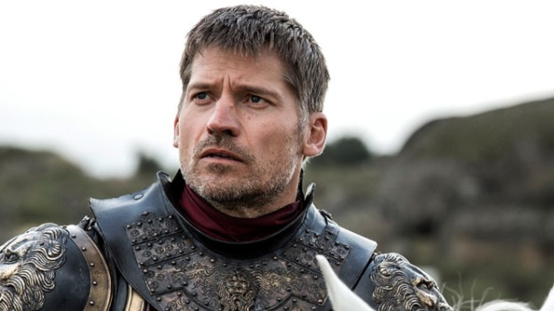 Nikolaj Coster-Waldau sporting armor