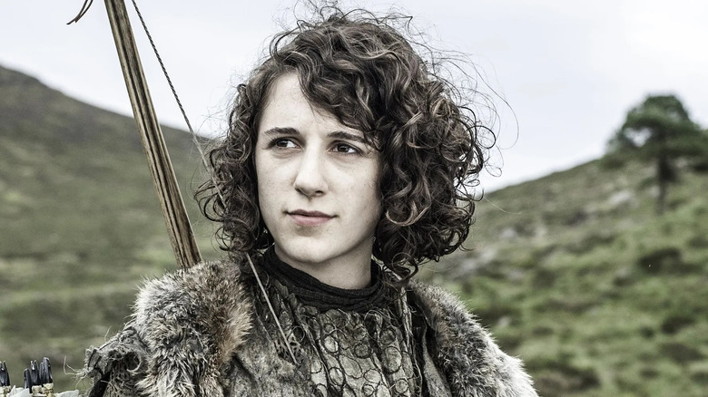 Ellie Kendrick looking serious