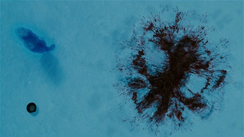 Rorschach's blood in snow