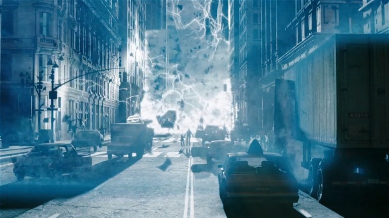 Watchmen's New York being destroyed