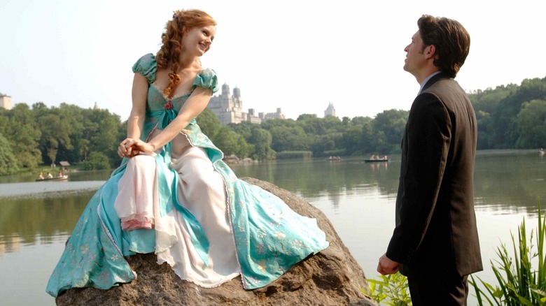 Amy Adams and Patrick Dempsey central park Enchanted
