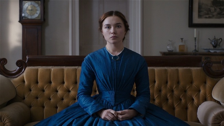 Florence Pugh blue dress