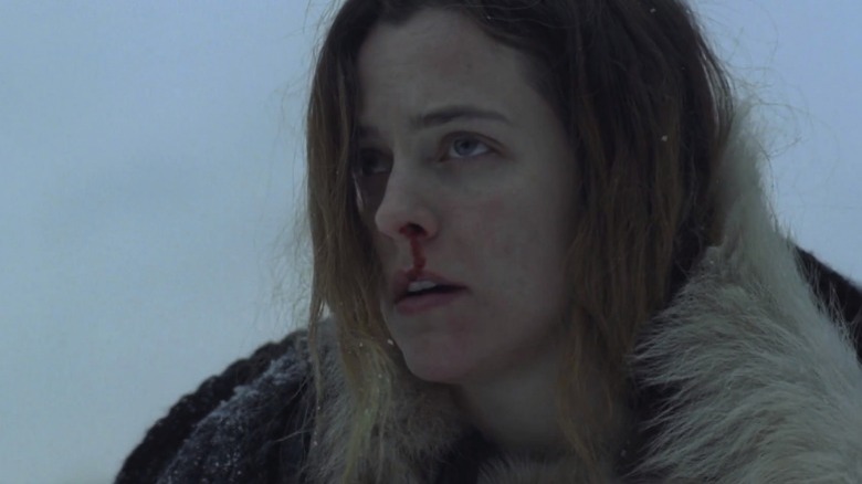 Riley Keough bloody nose 