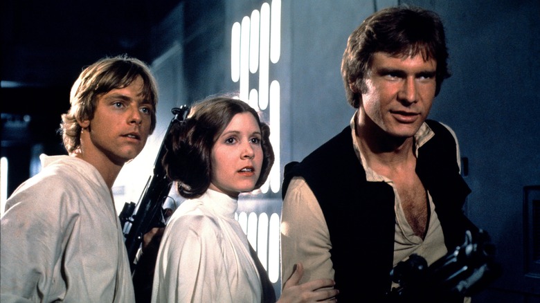 Star Wars 1977 Luke, Han and Leia