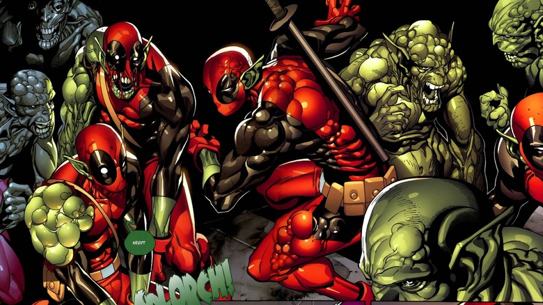 Deadpool vs Skrulls in "Deadpool: Secret Invasion"