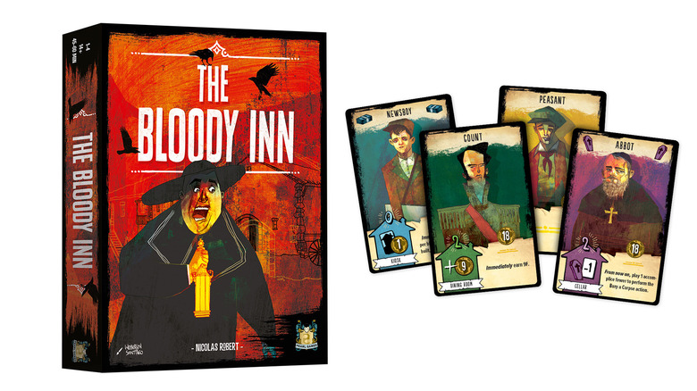The Bloody Inn game box and cards
