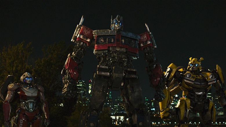 Arcee, Optimus, and Bumblebee