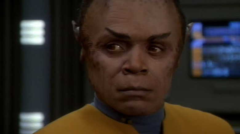 Tuvix (Tom Wright) poses a moral dilemma for the crew of Star Trek: Voyager