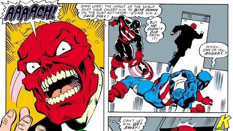 US Agent fights Red Skull