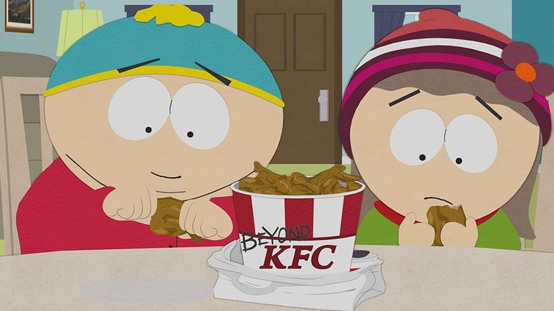 Cartman and Heidi in South Park