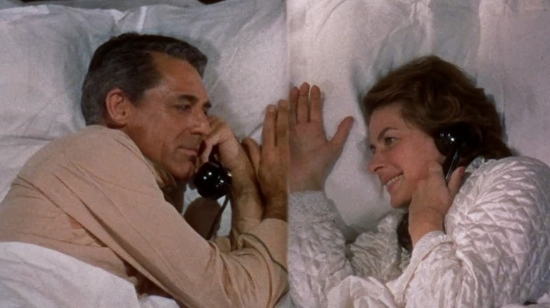 Cary Grant and Ingrid Bergman share a phone call