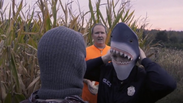 The shark cult meets for a ritual 