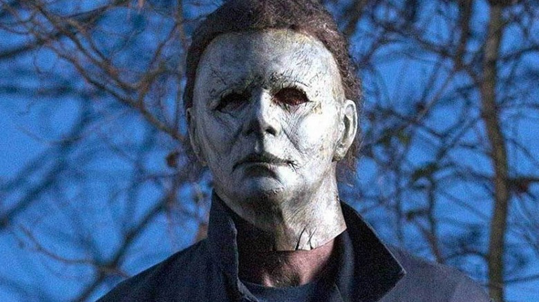 Michael Myers from Halloween wearing mask