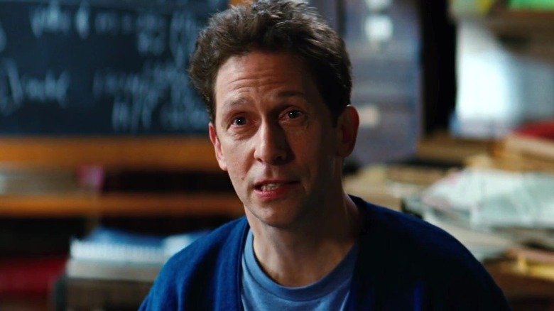 Tim Blake Nelson as Dr. Samuel Sterns speaking in The Incredible Hulk