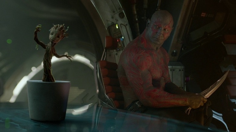 Guardians of the Galaxy 2014 baby Groot credits scene 