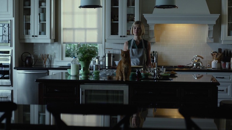 Amy in kitchen Gone Girl