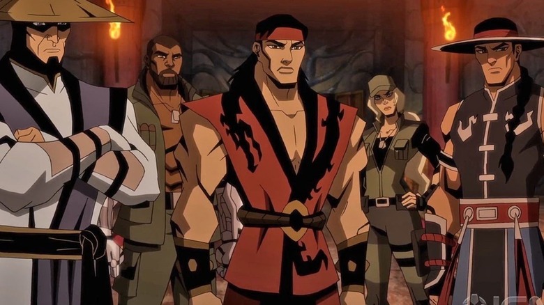 The guardians of EarthRealm in "Mortal Kombat Legends: Battle of The Realms"