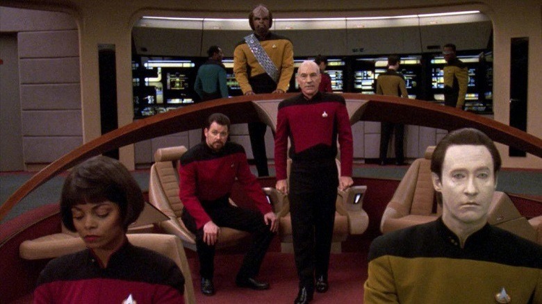 The Enterprise bridge crew