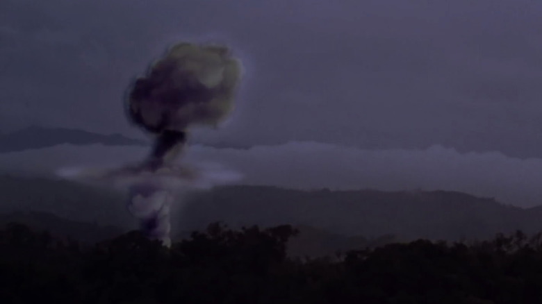 Mushroom cloud from Predator self-destruction