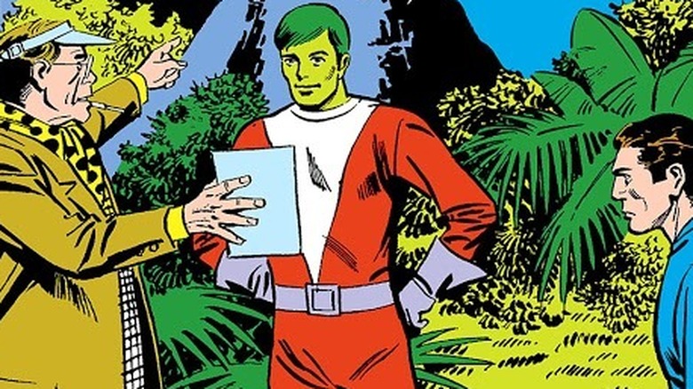 Beast Boy on set in Teen Titans #50