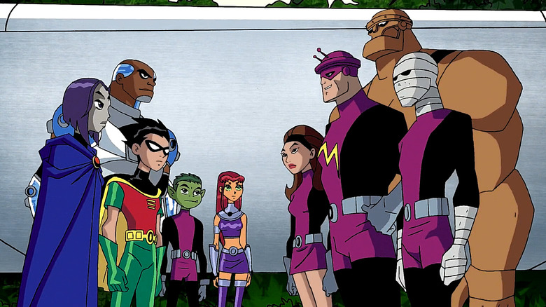 The Teen Titans meet the Doom Patrol