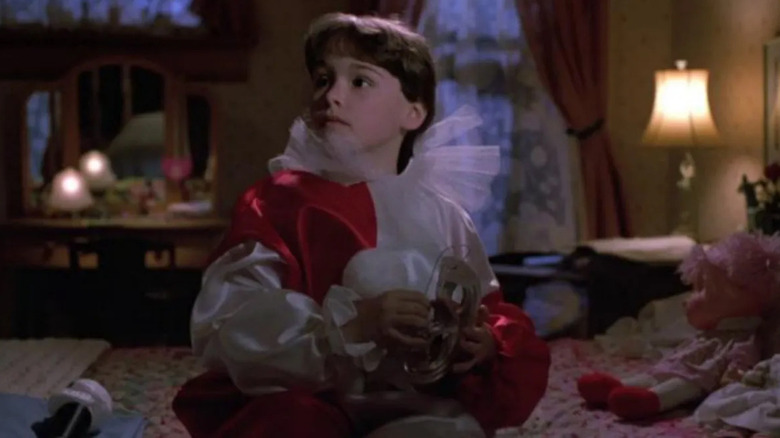 Jamie Lloyd in clown costume in Halloween 4